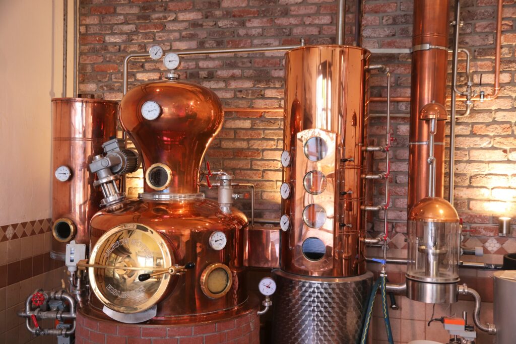 bronze distillery machine
