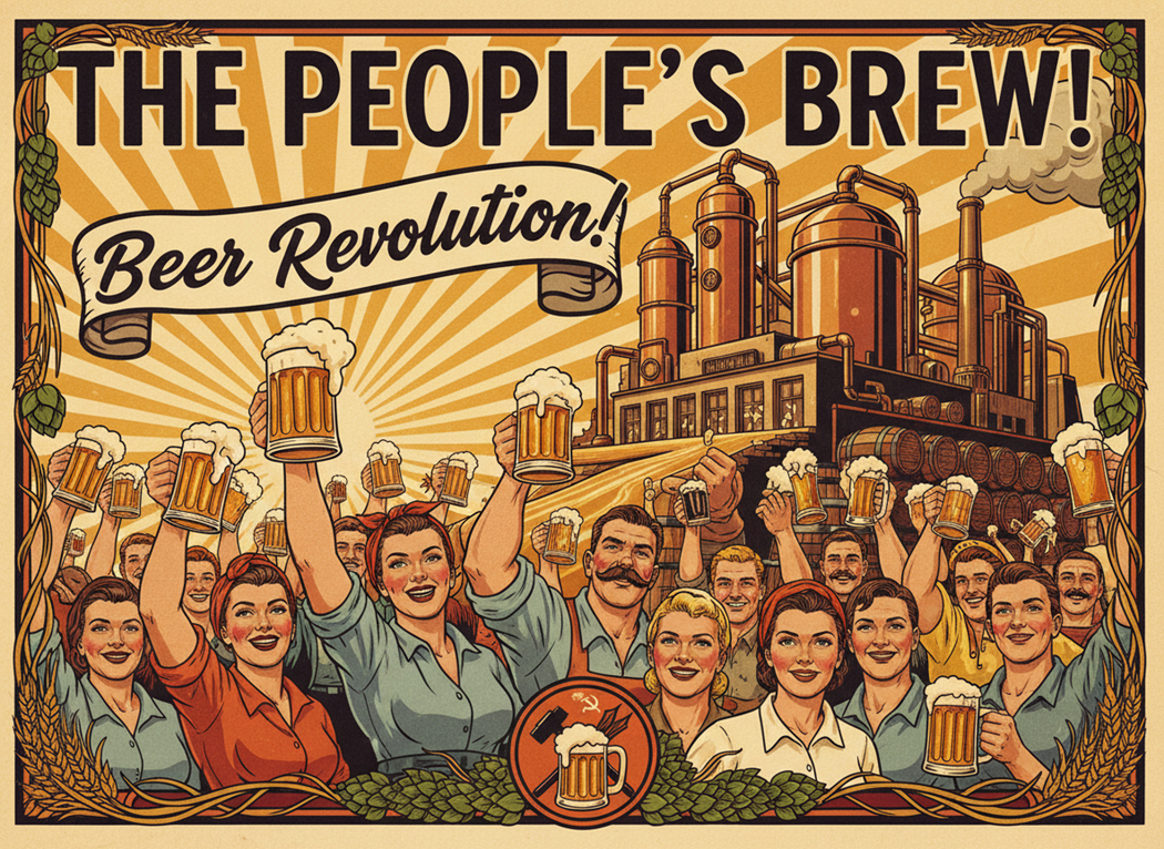 the people's brew and beer revolusion poster