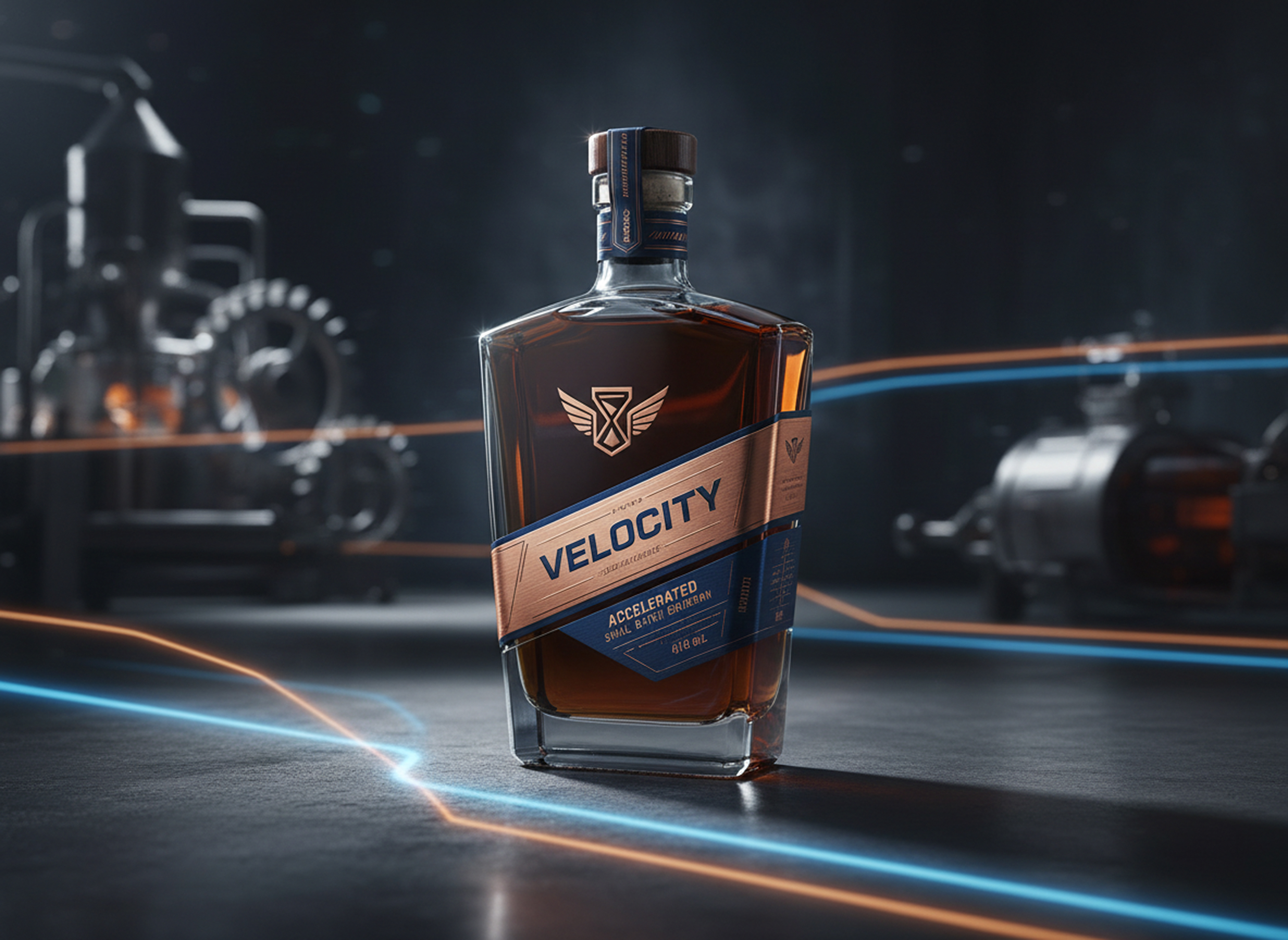 a bottle of Velocity spirits